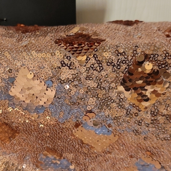 Lulu's Rose Gold Sequin Strapless Bodycon Mini Dress - Picture 14 of 16